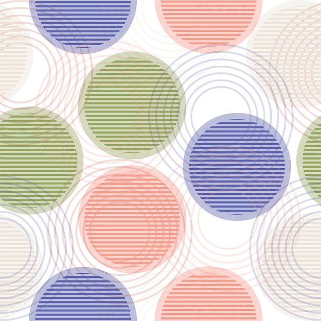 Vecteur cercles multicolores sur fond blanc