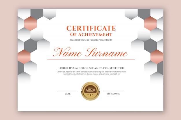 Certificat Hexagonal