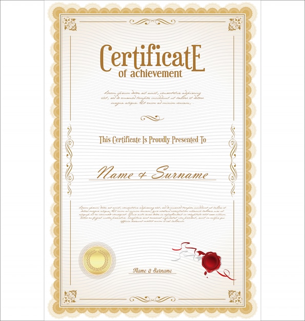 Certificat De Réussite