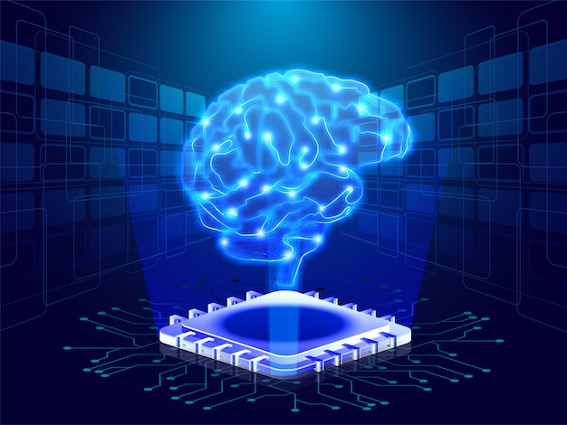 Cerveau Humain Sur Les Rayons émergents Numériques