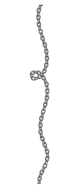 une chaîne d'argent avec un numéro 1 dessus