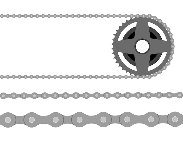 Chaîne de moto Illustration de la chaîne de vélo