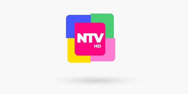 Chaîne De Télévision Logo Design Concept Illustration Vectorielle