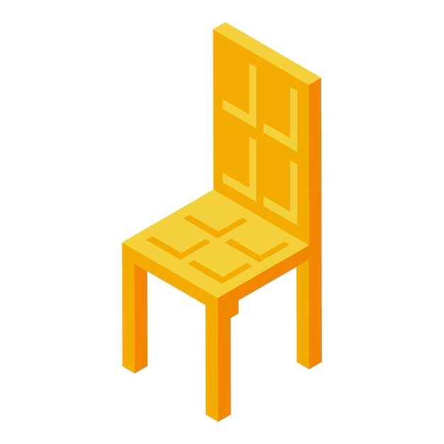 Une chaise en bois moderne sur fond blanc