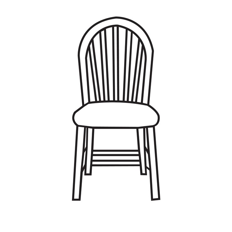 Vecteur chaise de bureau avant et arrière chaises de bureau minimales vectorielles vue d'angle isolée sur fond blanc