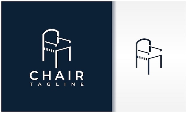 Vecteur chaise image logo