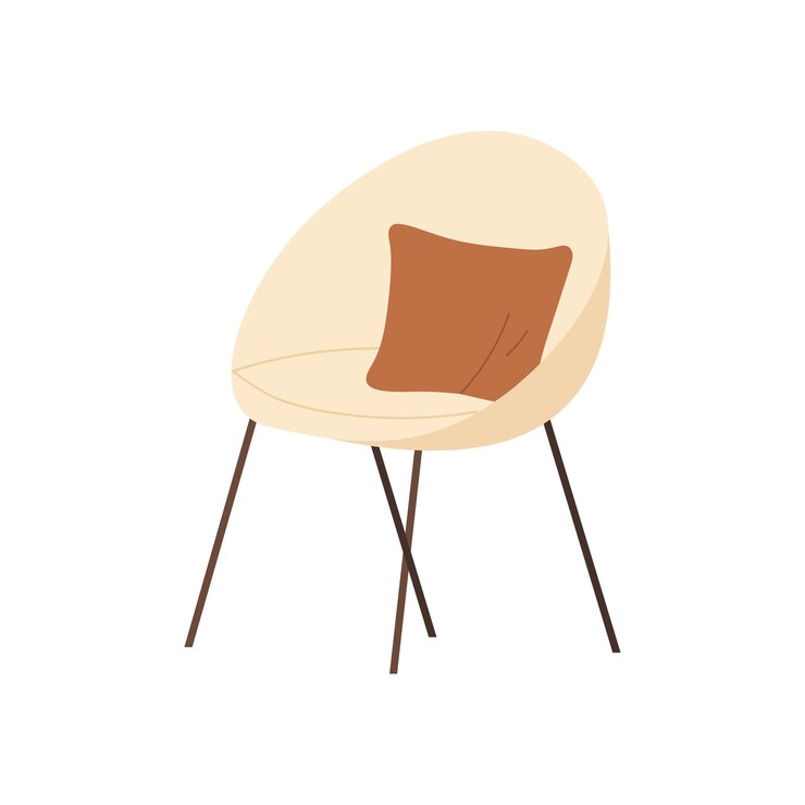 Vecteur une chaise de jardin confortable