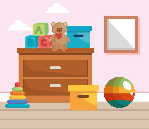 Chambre Bébé Avec Jouets