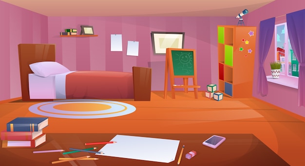 Chambre D'enfants De Dessin Animé