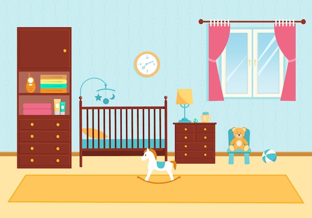 Chambre D'enfants Mignonne Avec Des Meubles Chambre De Bébé