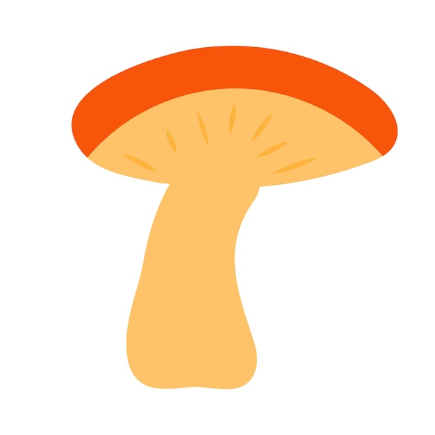 Champignon dans un style dessiné à la main