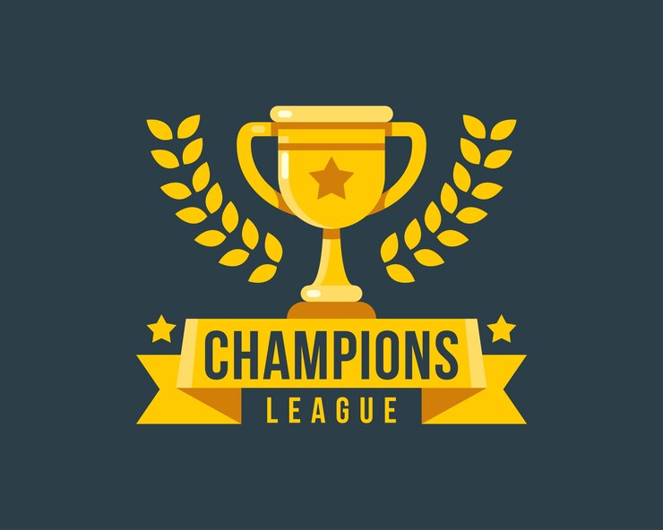 Champions league or coupe icône illustration vectorielle