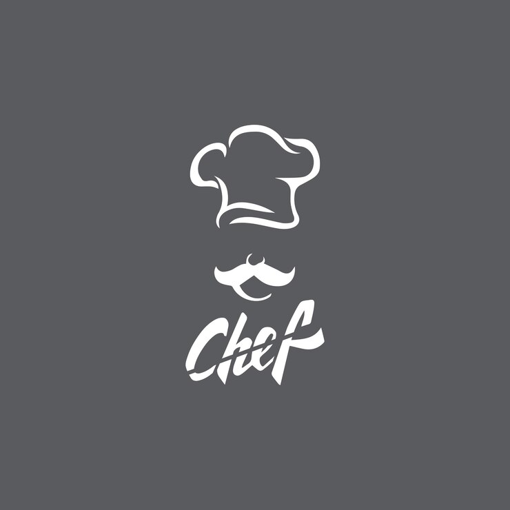 Chapeau chef logo modèle vecteur icône illustration