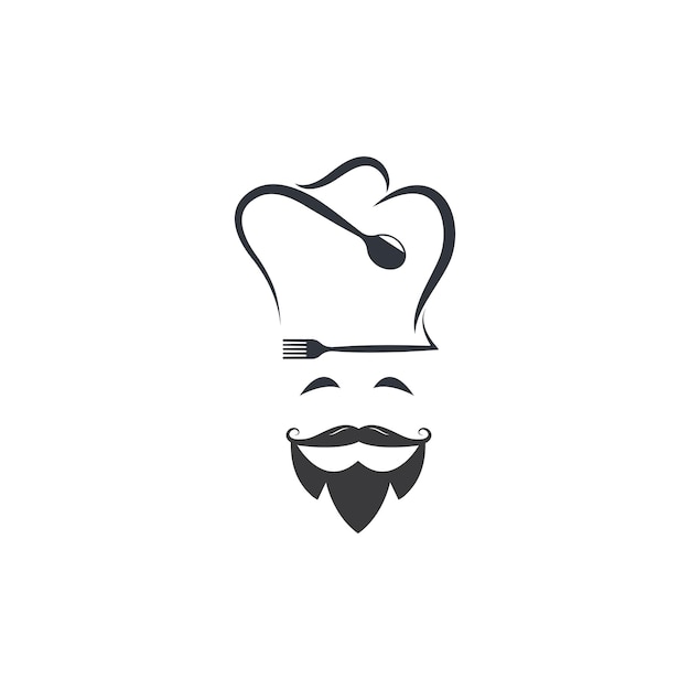 Chapeau Chef Logo Vector Illustration Design