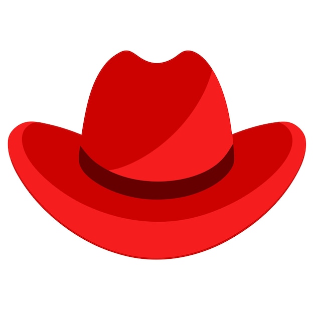 Le chapeau de cow-boy rouge