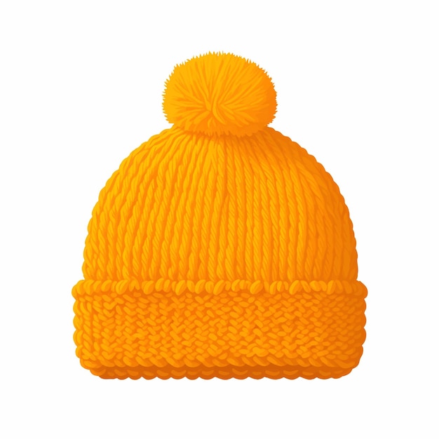 Vecteur chapeau d'hiver chaud et moderne pour enfants, accessoire d'hiver isolé sur fond blanc