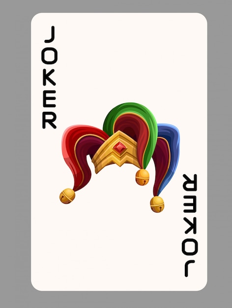 Chapeau De Joker De Carte à Jouer