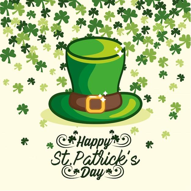 Chapeau St Patrick avec trèfle