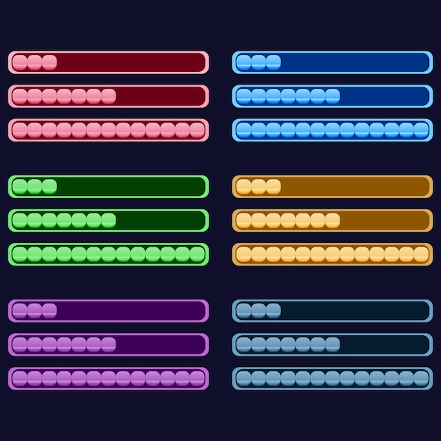 Chargement Coloré, Expérience, Barre De Progression