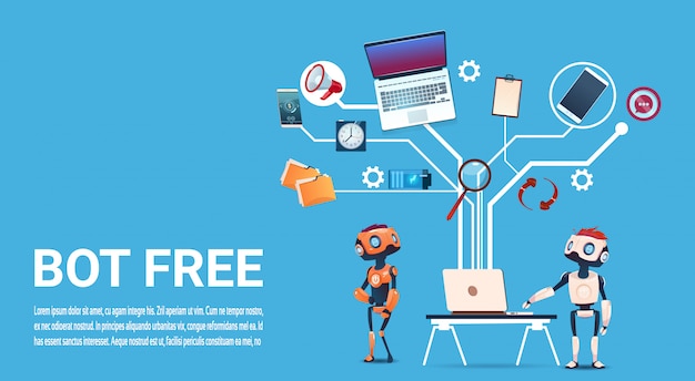 Chat Bot Free Robot Assistance virtuelle de site Web ou d&#39;applications mobiles, Art Intelligence artificielle