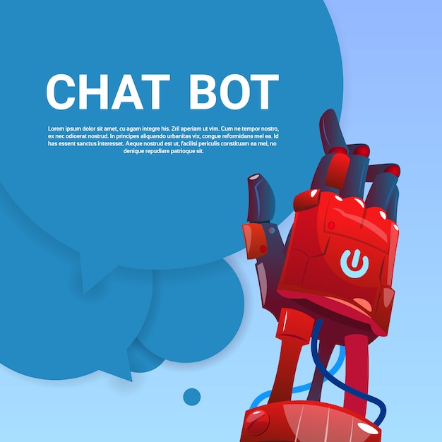 Chat Bot Robot Assistance virtuelle de site Web ou d&#39;applications mobiles, concept d&#39;intelligence artificielle