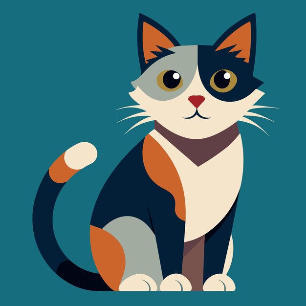 un chat de dessin animé avec un fond bleu qui dit le nom citation le chat citation