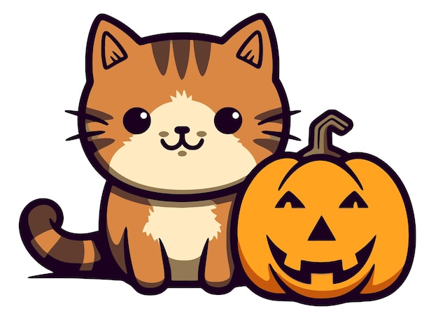 Le chat drôle d'Halloween