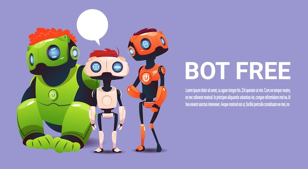 Chat gratuit, élément d'assistance virtuel du robot pour site Web ou applications mobiles, intelligence artificielle