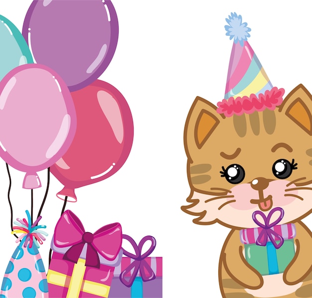 Chat Joyeux Anniversaire