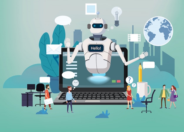 Chat en ligne gratuit Bot, Robot Assistance virtuelle