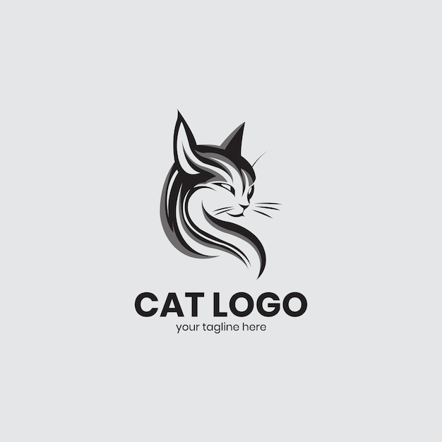 Chat, Logo, Conception, Vecteur Banque D'illustrations