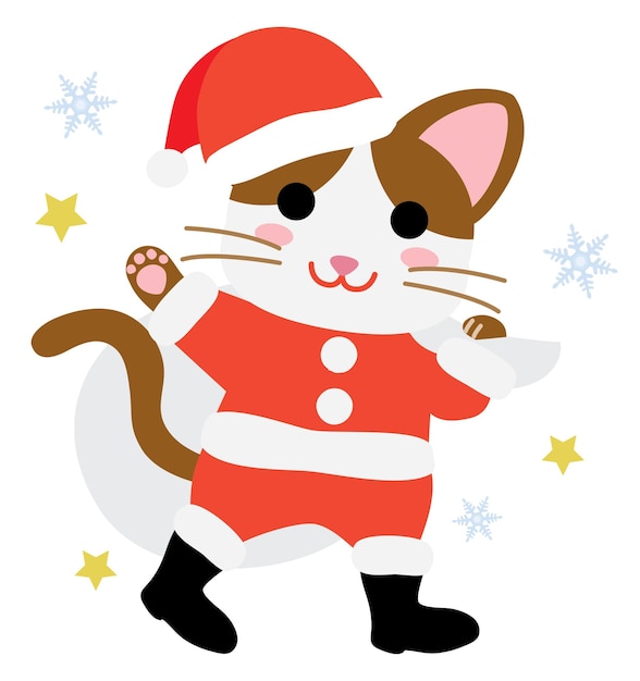 Chat Père Noël