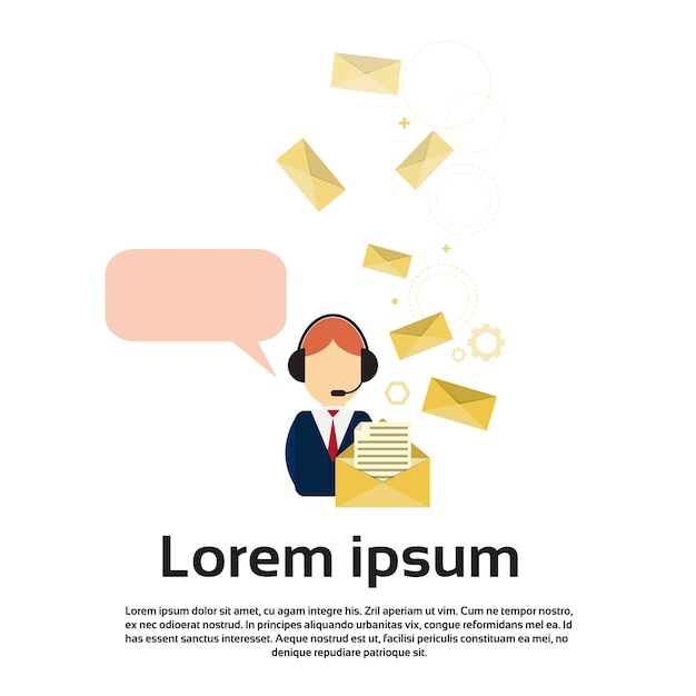 Chat de soutien du service de consultation Business Man