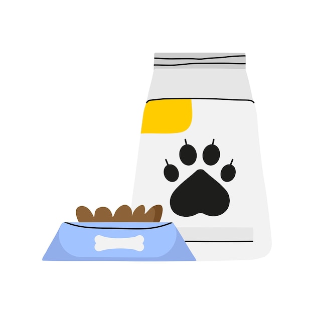Chats et chiens de nourriture pour animaux de compagnie de dessin animé accessoires d'animalerie