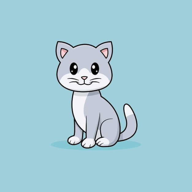 Chats de dessin animé drôle Conception de vecteur de chat mignon