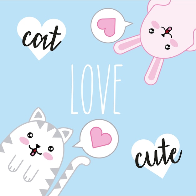 Chats Mignons Kawaii