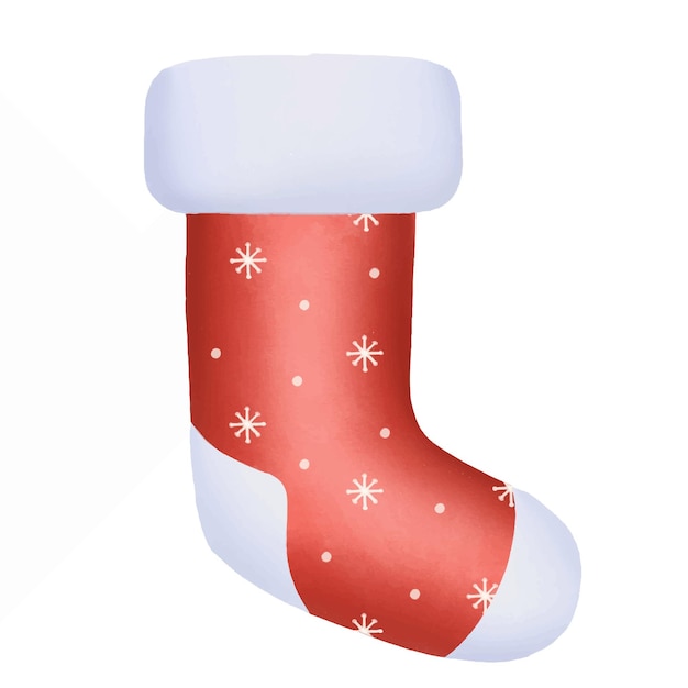 Chaussette De Noël Pour Cadeaux Illustration Vectorielle