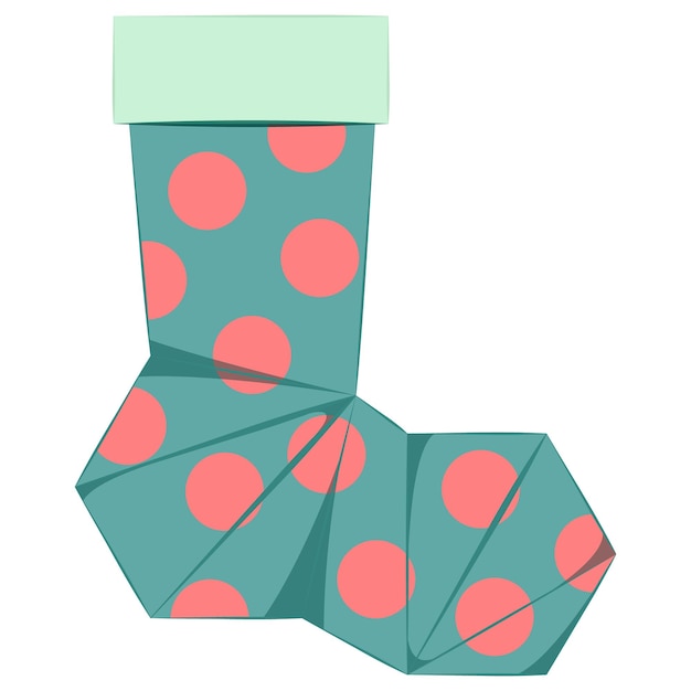 Chaussette Origami à Pois