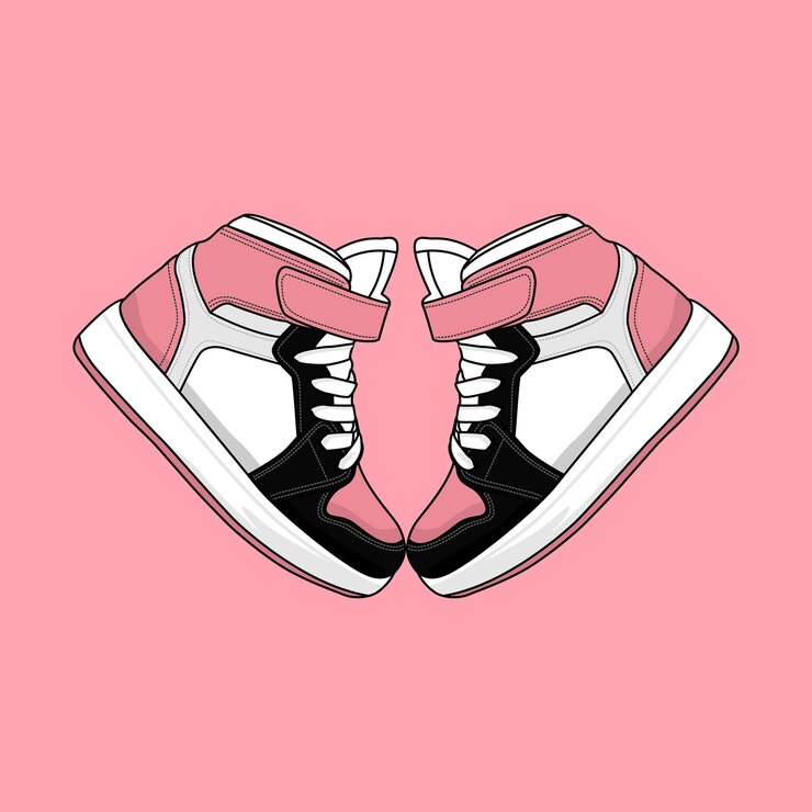 Vecteur chaussures enfant image et illustration vectorielles