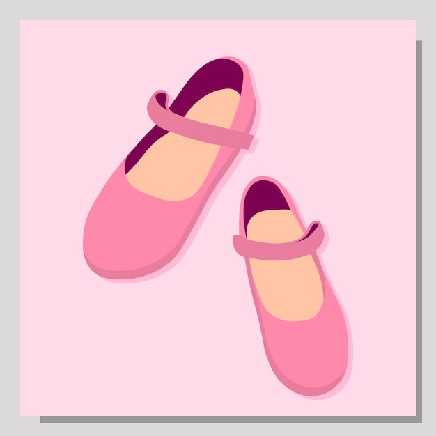 Chaussures Isolées. Illustration De Chaussures à La Mode. Sandales Enfants