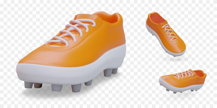 Vecteur chaussures de rugby de football réalistes avec pointes chaussures de sport pour le golf