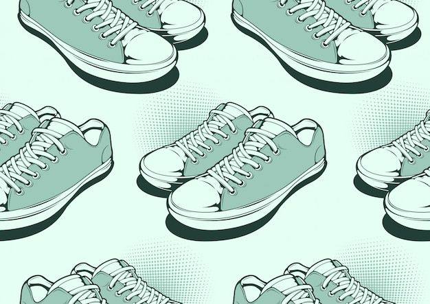 Chaussures Seamless Pattern