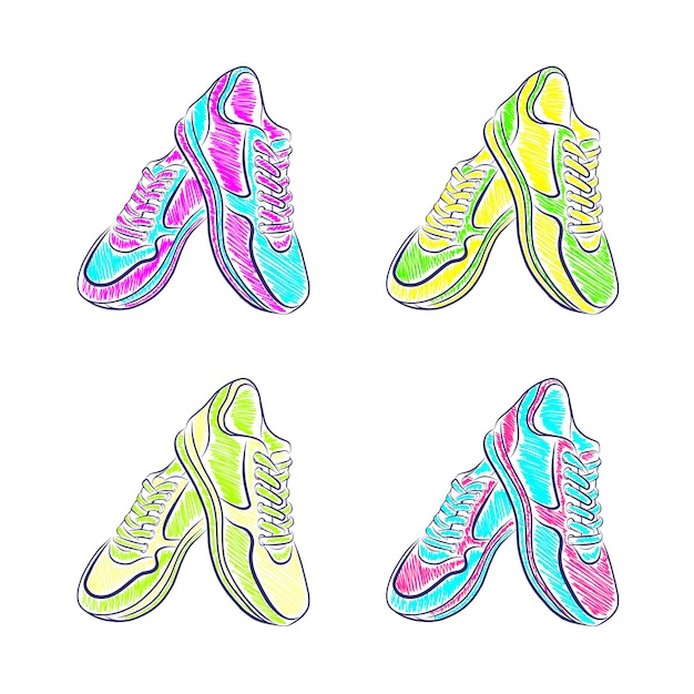 Chaussures de sport .