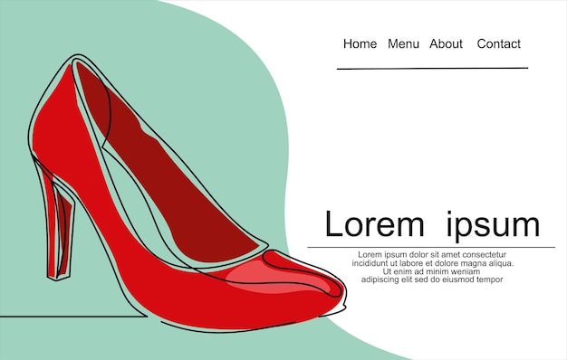 Chaussures à Talons Hauts Pour Femmes. Icône De Ligne Vectorielle-dessin Au Trait Continu