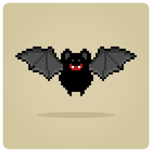 Chauve-souris En Pixel Art 8 Bits Animaux Pixel Pour Les Actifs De Jeu En Illustration Vectorielle