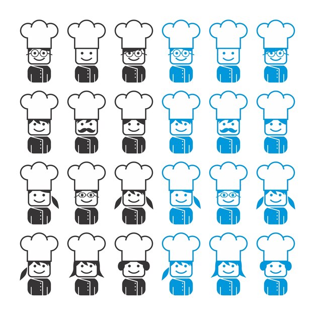 chef avatar portrait photo icon