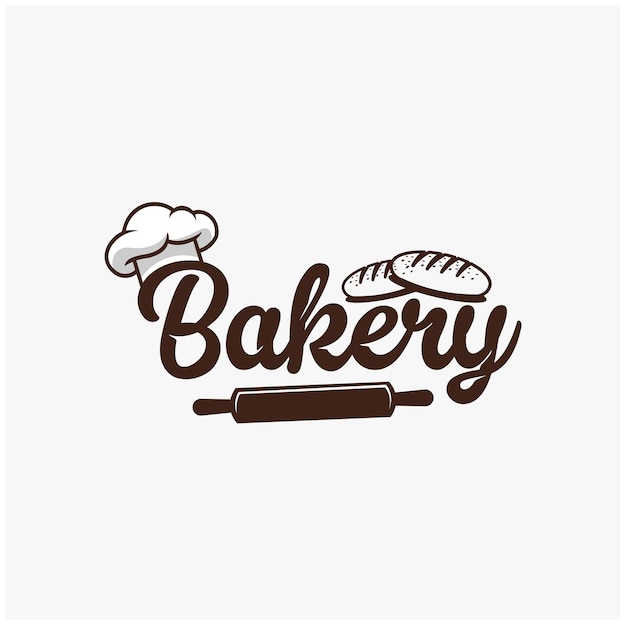 Chef Boulangerie Logo Design Vecteur Premium