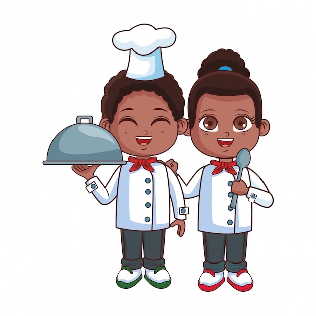 Chefs Enfants Cartoon