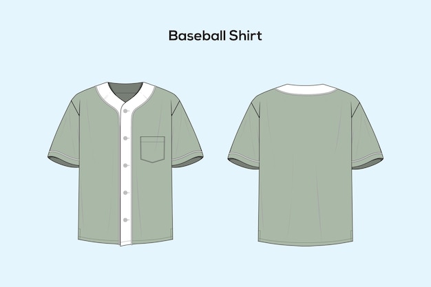 Vecteur une chemise de baseball