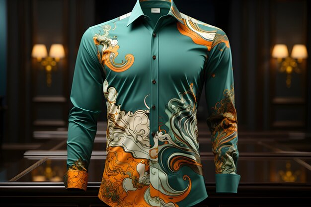 Vecteur chemise à la mode élégante et de luxe